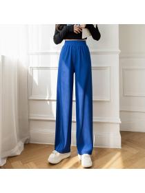 Outlet Fashion Straight long pants drape wide leg pants