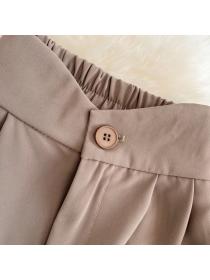 Outlet slim wide leg pants straight pants long pants for women