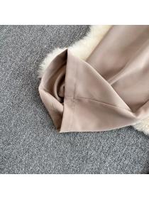 Outlet slim wide leg pants straight pants long pants for women