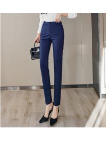 Outlet Black suit pants high waist long pants for women