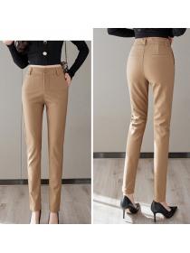 Outlet Black suit pants high waist long pants for women