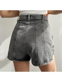 Outlet Vintage style high-waisted denim fashion Denim shorts