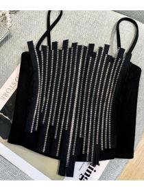 On Sale Zipper Matching Fashion Sexy Top 