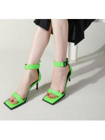 Outlet Sexy New style Green High heeled sandals