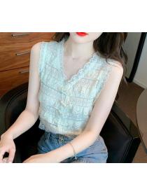 European Style Lace Matching Slim Top 