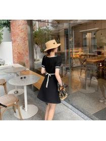 Outlet Slim Korean style summer Plus size dress for women
