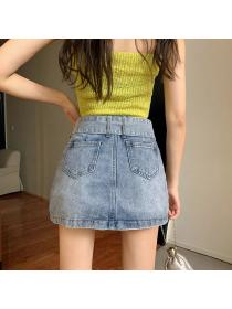 Summer fashion Safety pants denim shorts for women