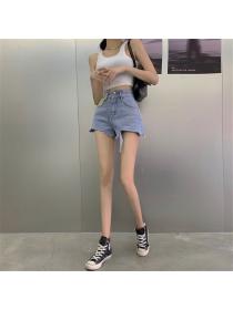 On sale High waist Denim shorts Korean style jeans