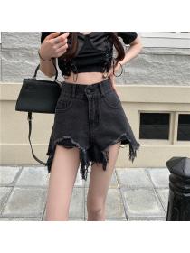 Outlet Loose fashion high waist short jeans Denim shorts