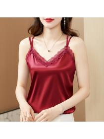 Lace Camisole Sexy Sleeveless Silk Top 