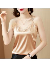 Lace Camisole Sexy Sleeveless Silk Top 