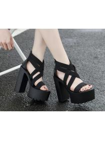 European fashion open-toe platform high-heeled sandals