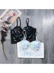 Summer sequins sparkling tube top temperament trendy fashion camisole