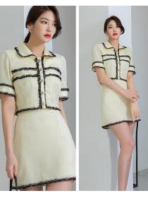 Korean Style Color Matching Slim Fashion Suits 