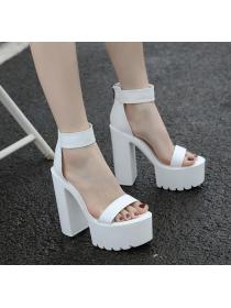European fashion high-heeled open toe platform fashion sandals