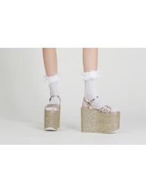 Platform Super Heel Gold/Silver Lolita Sandals