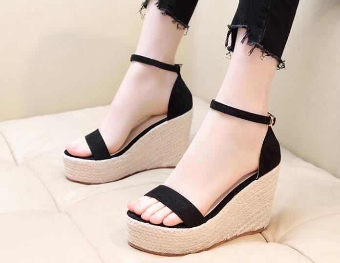 Fashion style 11cm heel height  Wedge Sandals