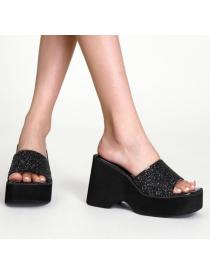 Summer new platform shoes platform wedge Slipper