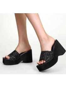 Summer new platform shoes platform wedge Slipper