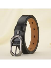 Women's leather dress belt matching ladies fashion belt 