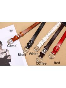 On sale women's Korean fashion leather belt thin belt 