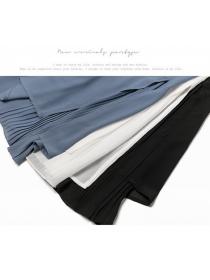 New style pleated chiffon wide-leg High-waisted Pleated skirt 