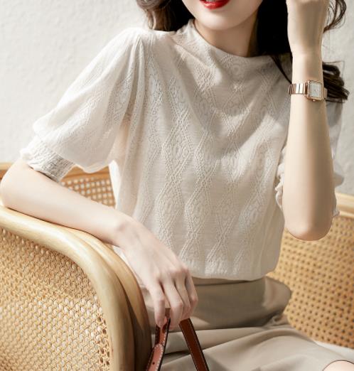 Fashion Style Knitting Hollow Out Sweet Top