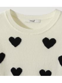 Tweed Pearl Button Embellished Refreshing Knit Top 