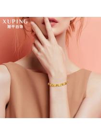 Outlet Gold Plated Beads Hollow Out Glossy Delicate Bracelet