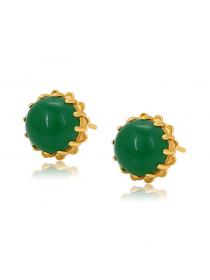 Outlet Vintage style Elegant emerald earrings high quality temperament earrings