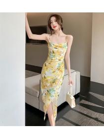 On Sale Strap Flower Printing Fashion Dress 