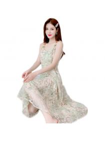 New style Summer Chiffon Floral Sling Dress