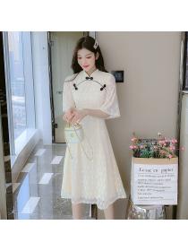 Chinese style young girl fashion cheongsam dress