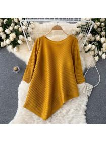 Summer new Fashion pleated chiffon top for women