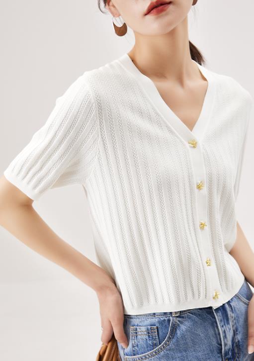 On Sale V  Collars Hollow Out Sweet Top