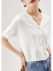 On Sale V  Collars Hollow Out Sweet Top 