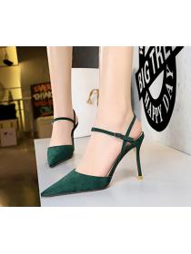 Fashion simple stiletto suede sandals for women