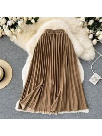 Fashion style Summer Pleated Slim Skirt for women