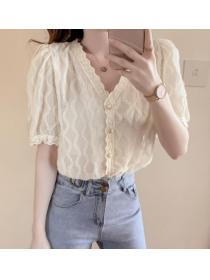 For Sale V  Collars Lace Hollow Out Top 