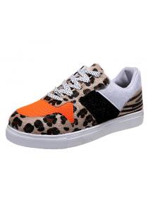 Fashion style Flat Shoes Leopard print Sneaker for women