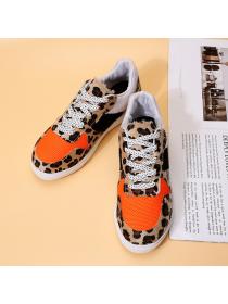 Fashion style Flat Shoes Leopard print Sneaker for women