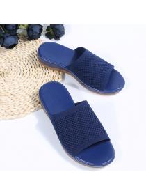 Hot sale Flat Summer Knitted Upper fashion slipper for women