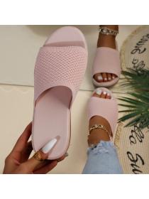 Hot sale Flat Summer Knitted Upper fashion slipper for women