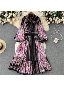 Vintage style Fashion Seaside dress Long dress for women
