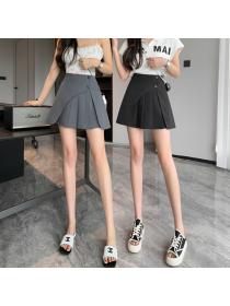 Korean style Summer Fashion Hot A-line Pleated Short skirt for women