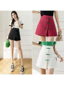 Korean style Summer Fashion Hot Plain A-line Safety Short skirt for women