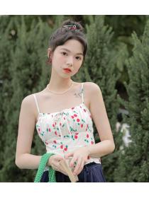 On Sale Strap Floral Fashion Sweet Top 