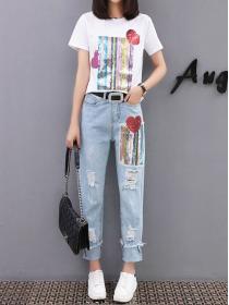 On Sale Sequins Matching Fashion Denim Outfits