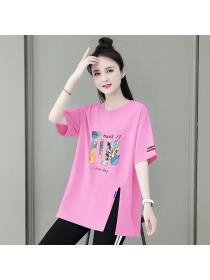 summer new T-shirt +casual shorts loose fashion two piece set