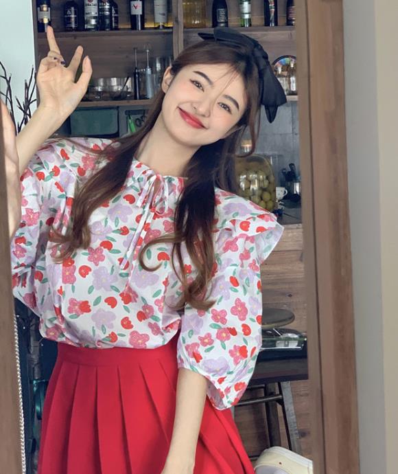 Korean Style Doll Collars Loose T  Shirt
